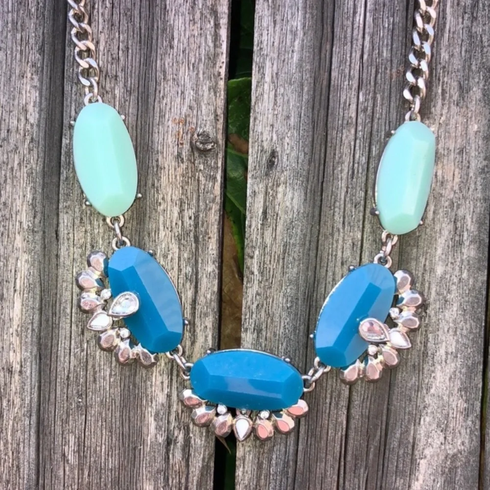 Silver & Blue Necklace - Picture 9 of 11